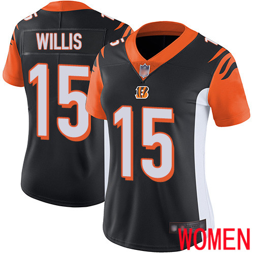 Cincinnati Bengals Limited Black Women Damion Willis Home Jersey NFL Footballl 15 Vapor Untouchable